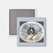 イングリッシュスリンガースパニエル犬狩りマグネット マグネット (正面/裏面)