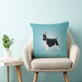 イングリッシュスリンガースパニエル犬誕生日デザイン。 クッション (椅子)