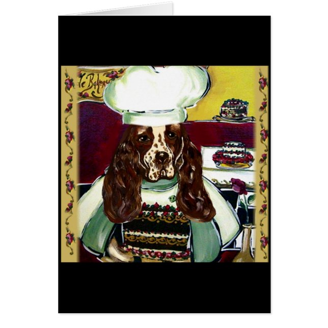 イングリッシュスリンガースパニエル犬 (正面)