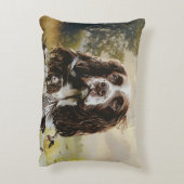 イングリッシュスリンガースパニエル犬 アクセントクッション (裏面(縦))