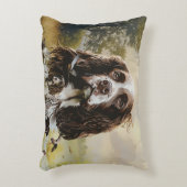 イングリッシュスリンガースパニエル犬 アクセントクッション (正面(垂直))