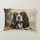 イングリッシュスリンガースパニエル犬 アクセントクッション (裏面)