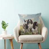 イングリッシュスリンガースパニエル犬，アート クッション (椅子)