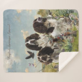 イングリッシュスリンガースパニエル犬，アート シェルパブランケット (正面(横))