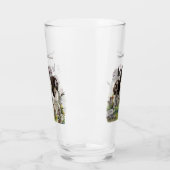 イングリッシュスリンガースパニエル犬，アート タンブラーグラス (左)