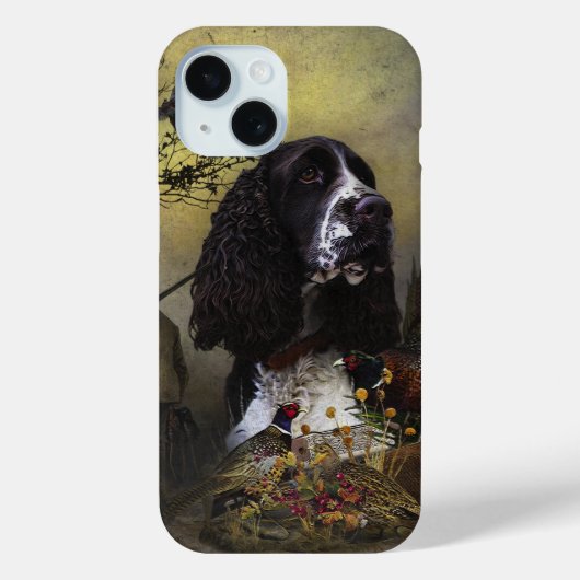 イングリッシュスリンガースパニエル犬,アート Case-Mate iPhoneケース (裏面)