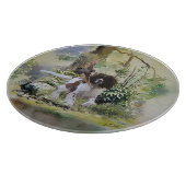 イングリッシュスリンガースパニエル犬 カッティングボード (角)