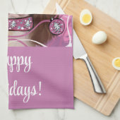 イングリッシュスリンガースパニエル犬 キッチンタオル (四つ折り)