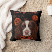 イングリッシュスリンガースパニエル犬 クッション (ブランケット)