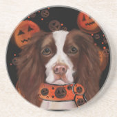 イングリッシュスリンガースパニエル犬 コースター (正面)