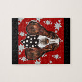 イングリッシュスリンガースパニエル犬 ジグソーパズル (横)