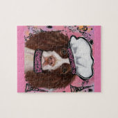 イングリッシュスリンガースパニエル犬 ジグソーパズル (横)