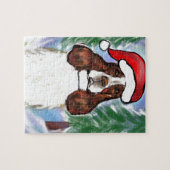 イングリッシュスリンガースパニエル犬 ジグソーパズル (横)