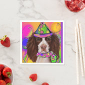 イングリッシュスリンガースパニエル犬 スタンダードカクテルナプキン (インサイチュ)