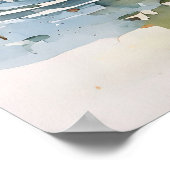 イングリッシュスリンガースパニエル犬 – ドッグアートプリント ポスター (角)