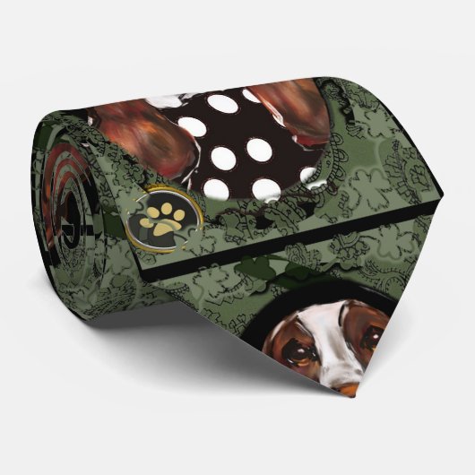 イングリッシュスリンガースパニエル犬 ネクタイ (ロール)