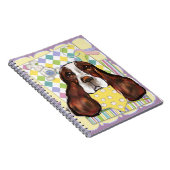 イングリッシュスリンガースパニエル犬 ノートブック (右側)