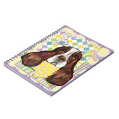 イングリッシュスリンガースパニエル犬 ノートブック (左側)