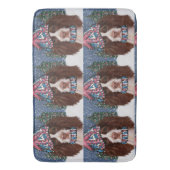 イングリッシュスリンガースパニエル犬 バスマット (正面縦)