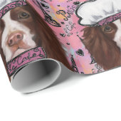 イングリッシュスリンガースパニエル犬 ラッピングペーパー (ロールコーナー)