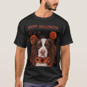 イングリッシュスリンガースパニエル犬 Tシャツ (正面)