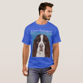 イングリッシュスリンガースパニエル犬 Tシャツ (正面フル)