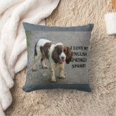 イングリッシュスリンガースパニエル犬lw love w picc クッション (ブランケット)