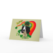 イングリッシュスリンガースパニエル犬St patricks day