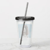 イングリッシュスリンガー絵画スパニエル犬オリジナルドッグアート アクリルタンブラー (裏面)