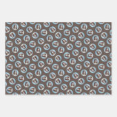 イングリッシュスリンガー絵画スパニエル犬オリジナルドッグアート ラッピングペーパーシート (正面3)