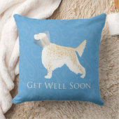 イングリッシュセッターが犬のシルエットを上手に仕上げる クッション (ブランケット)