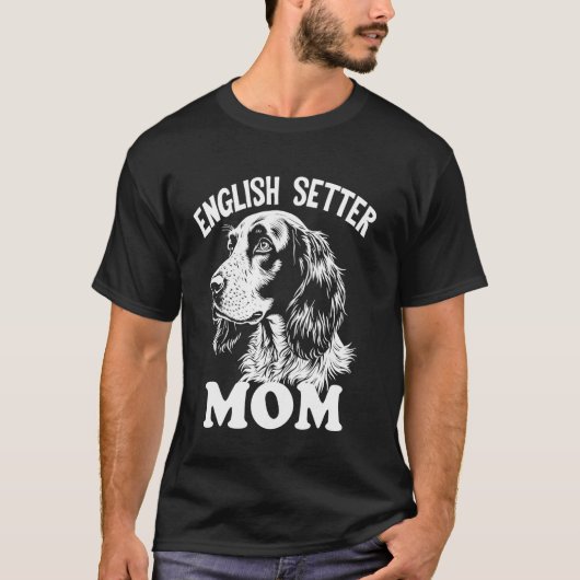 イングリッシュセッターの母 Tシャツ (正面)