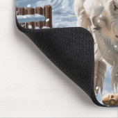 イングリッシュセッターウィンターワンダーランドクリスマスジョイ マウスパッド (コーナー)