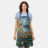 イングリッシュセッタークリスマスフェスティバル航海 エプロン (着用した状態)