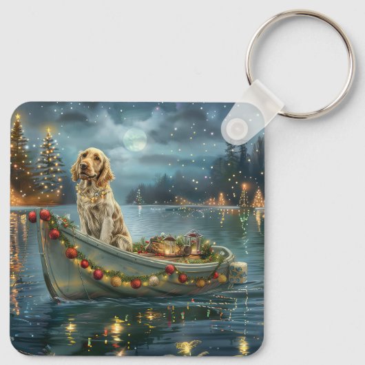 イングリッシュセッタークリスマスフェスティバル航海 キーホルダー (裏面)