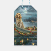 イングリッシュセッタークリスマスフェスティバル航海 ギフトタグ (裏面)