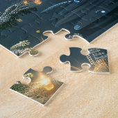 イングリッシュセッタークリスマスフェスティバル航海 ジグソーパズル (側面)