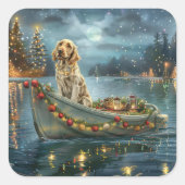 イングリッシュセッタークリスマスフェスティバル航海 スクエアシール (正面)