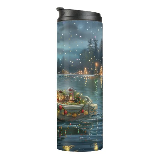 イングリッシュセッタークリスマスフェスティバル航海 タンブラー (回転右)