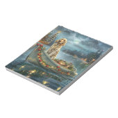 イングリッシュセッタークリスマスフェスティバル航海 ノートパッド (回転)