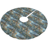 イングリッシュセッタークリスマスフェスティバル航海 ブラッシュドポリエステルツリースカート (アングル)