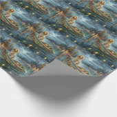 イングリッシュセッタークリスマスフェスティバル航海 ラッピングペーパー (角)