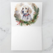 イングリッシュセッタークリスマスリースフェスティバルカップ カード (内部)