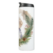 イングリッシュセッタークリスマスリースフェスティバルカップ タンブラー (回転右)