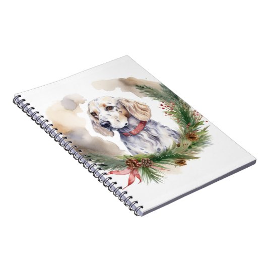 イングリッシュセッタークリスマスリースフェスティバルカップ ノートブック (右側)