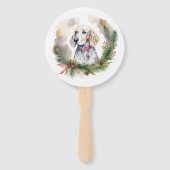 イングリッシュセッタークリスマスリースフェスティバルカップ ハンドファン (裏面)