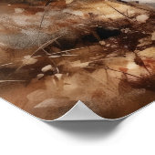 イングリッシュセッタードッグアートプリントポスター ポスター (角)