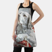 イングリッシュセッタードッグクリスマスフェスティバル エプロン (インサイチュ)