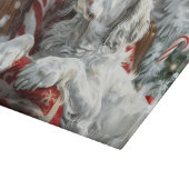 イングリッシュセッタードッグクリスマスフェスティバル カッティングボード (角)