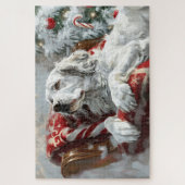 イングリッシュセッタードッグクリスマスフェスティバル ジグソーパズル (縦)